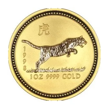 1 unce zlatá mince Austrálie Lunar I tygr 1998