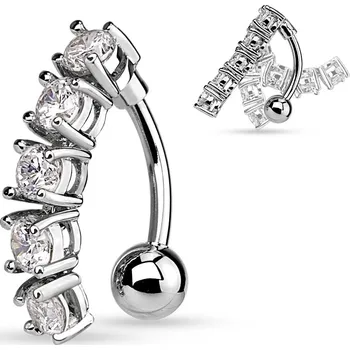 Piercing Šperky4U Piercing do pupíku pohyblivý - WP01286