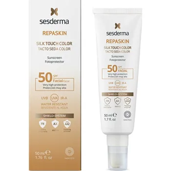Přípravek na opalování Sesderma Repaskin Silk Touch Color Facial SPF 50 - Tónovaný ochranný krém na obličej 50 ml