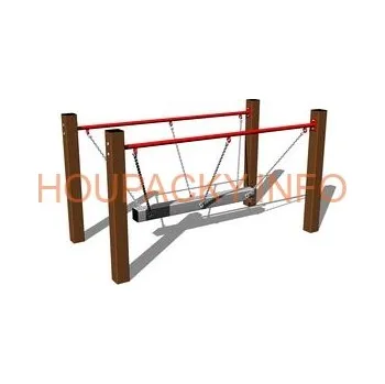 Dětská houpačka Řetězová lávka RL101KW - hnědá (v.p. 1 m)