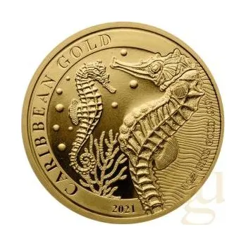 Sběratelství 1 unce zlatá mince Barbados Seekůňchen 2021