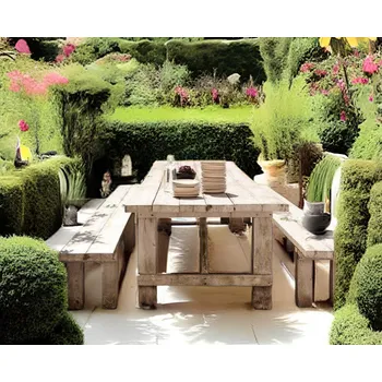 Zahradní stůl Stará Krása – Ruční výroba Zahradní stůl a lavice 200 x 100 x 76 cm