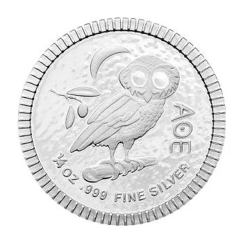 1/4 unce stříbrná mince Niue Eule von Athen