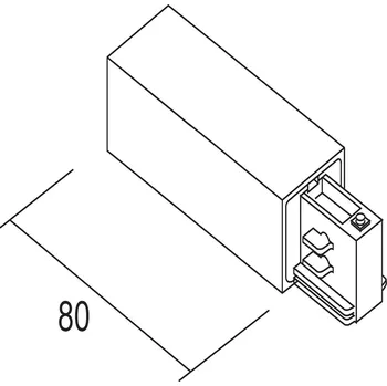 Lampička Ivela podavač zeminy vlevo, bílý bílá