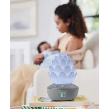 Lampička SKIPHOP Světelná hudba se senzorem pláče s hlasovým záznamem USB 3+ 5x5x8 šedá