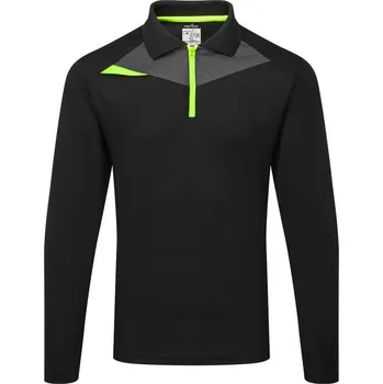 Pánské tričko PORTWEST Polokošile DX414 L/S, dlouhý rukáv POR-DX414BKRM M Černá