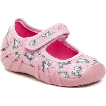Dívčí baleríny Befado 109n267 růžové dětské baleríny EU 21