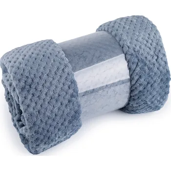 deka Deka mikroflanel strukturovaný 150x200 cm Varianta: 3 modrá střední, Balení: 1 ks