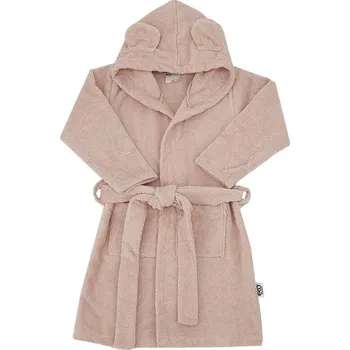 Dámský župan EKO Bavlněný župan s kapucí a ušima Velikost Powder pink. 104-109 65x30x5 růžová