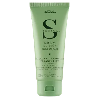 Kosmetika na nohy Joanna Sensual krém na nohy s konopím a panthenolem, 100 g