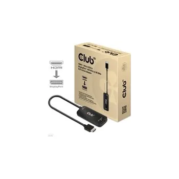 Video kabel Club3D Adaptér HDMI + Micro USB na DisplayPort 4K120Hz/8K30Hz, Active Adapter M/F