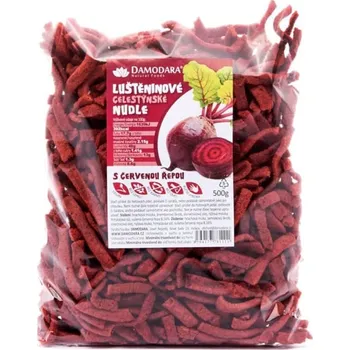Damodara NUDLE CELESTÝNSKÉ S ČERVENOU ŘEPOU 500G