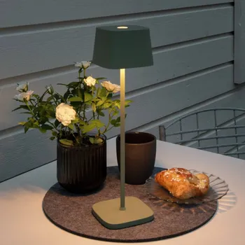 Venkovní osvětlení Konstsmide LED stolní lampa Capri venkovní, zeleno-šedá - délka kabelu 150 cm 1 x 2,2 W LED - Doprava zdarma