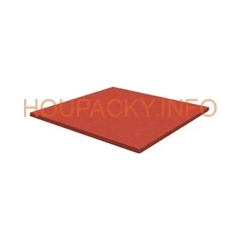 Venkovní dlažba Pryžová dlažba 1000x1000x30 mm (hladká, červená)