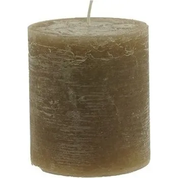 Svíčka Svíčka válec 9x10 tmavě šedá