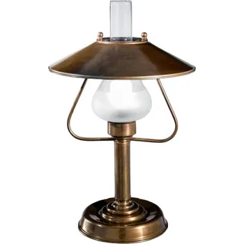 Lampička Cremasco Stolní lampa Barchessa bílá, mosaz 1 x 100 W - Doprava zdarma