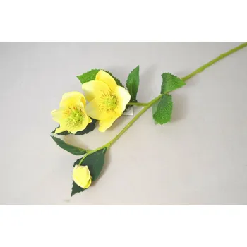 umělá květina Čemeřice, žlutá