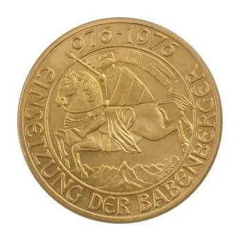 Sběratelství 1000 OES zlatá mince Rakousko Babenberger