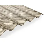 Gutta Polykarbonátová vlnitá deska Guttagliss WABE bronz Varianta: 5000 x 1050 mm