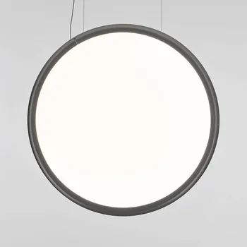 Artemide Discovery Vertical závěsné světlo 100 cm - Ø základny 23,7 cm průhledná, hliník satinovaný LED celkem 63 W - Doprava zdarma