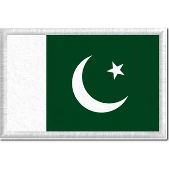 Vlajka Pelisport vlajka Pákistánu tištěná nášivka 6 x 4 cm