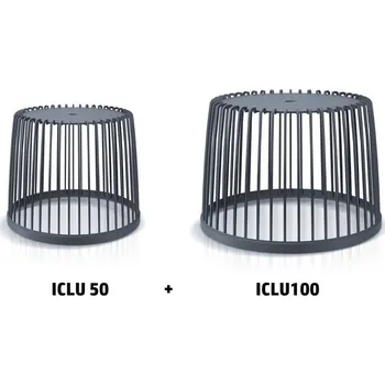 Odpadkový koš Set 2 univerzálních košů CLUBO 50 plus 100 l - barva: antracit