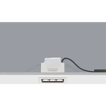 Lampička ERCO Compar vestavné bodové dim bílá 12cm 6W 930 - montážní otvor - délka 10,8 cm, šířka 5 cm; tloušťka stropu - 0,1 cm až 4 cm; délka kabelu 50 cm; minimální vzdálenost k napáječi 10 cm bílá (RAL 9002) LED celkem 6 W - Doprava zdarma