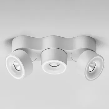 Lampička Egger Licht Egger DLS LED reflektor Clippo Trio, 3 plameny, bílý, stmívatelný - Ø místa 10 cm bílá 3 x 9,5 W LED - Doprava zdarma