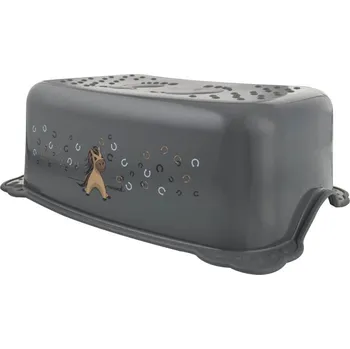 Nočník MALTEX Protiskluzový schod Koník Minimal - ocelově šedý 42x30x15 šedá