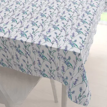 ubrus Teflonový obdélníkový ubrus TF-088 Levandule na bílém 50x100 cm