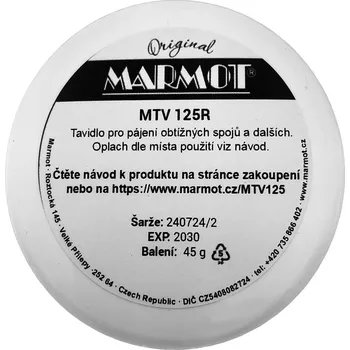 Příslušenství ke svářečce Tavidlo pro pájení obtížně pájitelných spojů MARMOT MTV 125R 45g