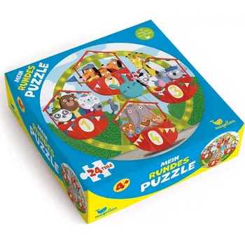 Puzzle Magellan kulaté puzzle Zvířátka na ruském kole