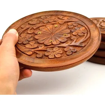 Čajovna Stojánek talířek na vonné tyčinky FLORA 15 cm