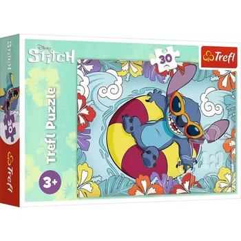 Puzzle TREFL Lilo&Stitch Na prázdninách 30 dílků