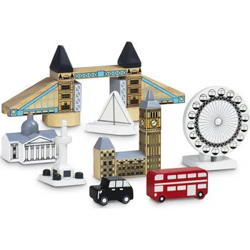 Dřevěná hračka Wonderworld Svítící kostky London