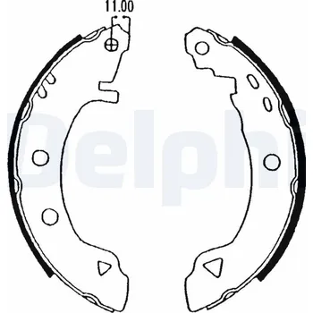 Brzdová čelist Sada brzdových čelistí DELPHI LS1575