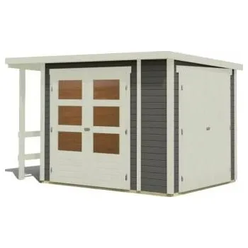Zahradní stavba dřevěný domek KARIBU multifunkční (93797) terragrau