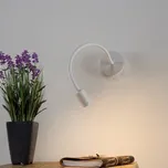 Ideallux Flexibilní nástěnné svítidlo LED Focus, bílé - Ø hlavy lampy 10 cm bílá 1 x 3 W LED - Doprava zdarma