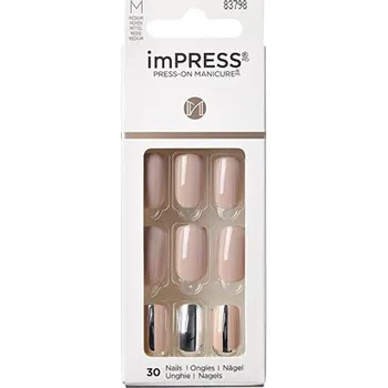 Kiss My Face imPRESS Cloudy Nails - Samolepící nehty ( 30 ks )