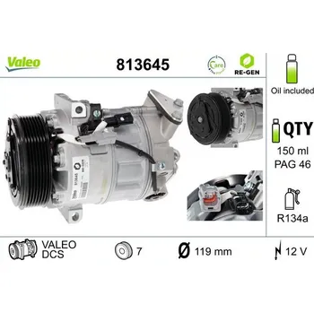 Kompresor klimatizace Kompresor, klimatizace VALEO 813645