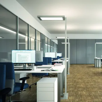 Lampička Waldmann Stojací lampa LED Lavigo Core DPS 12500/840/R/G1, bílá, senzor - Základna - délka 50 cm, šířka 45 cm, výška 8 cm; délka zástrčkového kabelu 300 cm LED 85 W celkem - Doprava zdarma