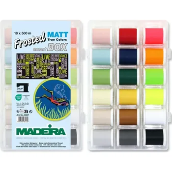 Nit Vyšívací nitě PES Madeira Frosted Matt 40 Smartbox (18x500m)