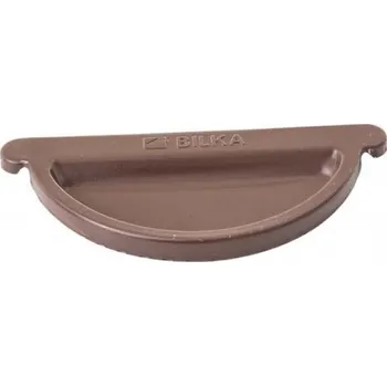 okap Gutta Barevná koncovka okapového žlabu 150 mm - RAL 8017 Varianta: barevné čelo okapového žlabu - 150 mm - RAL 8017