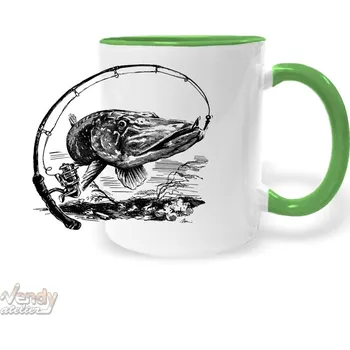 Hrnek - Štika Barva: Zelená