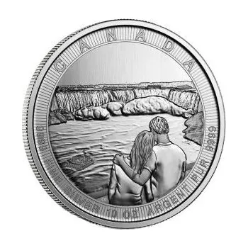 10 uncí stříbrná mince Kanada Niagara Falls 2017