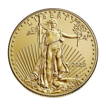 1 unce zlatá mince americký orel 2020