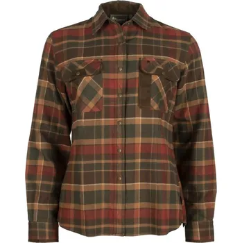 Pánská košile Pinewood Dámská lovecká košile Prestwick Exclusive Velikost: M D.Green/Terracotta