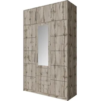 Šatní skříň ArtStol Šatní skříň BALI D3 s nástavcem | dub wellington 147 cm