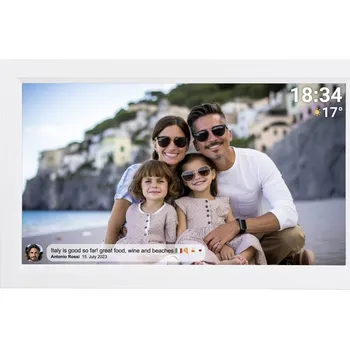 Digitální fotorámeček Denver PFF1503w digitální WiFi fotorámeček 39.6 cm 15.6 palec Energetická třída (EEK2021): D (A - G) 1920 x 1080 Pixel 1