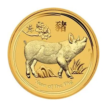Perth Mint - 1 kilogram zlatá mince Austrálie Lunar II prase 2019 - 1 kg